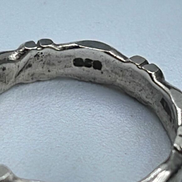 Sterling silver size 7:25 eternity band. Stamped and tested - Picture 5 of 6